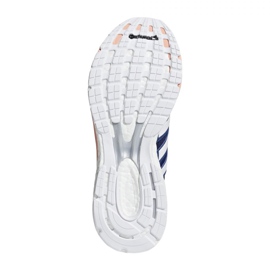 Tênis de corrida adidas Adizero Boston 6 W BB6418 branco azul marinho laranja 1
