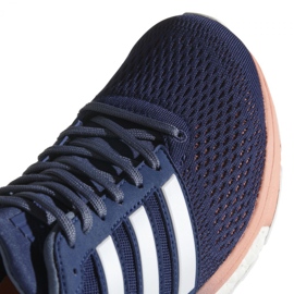 Tênis de corrida adidas Adizero Boston 6 W BB6418 branco azul marinho laranja 2