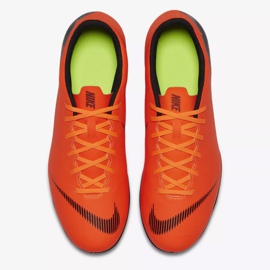 Chuteiras de futebol Nike Mercurial Vapor 12 Club M AH7378-810 multicolorido vermelho 2