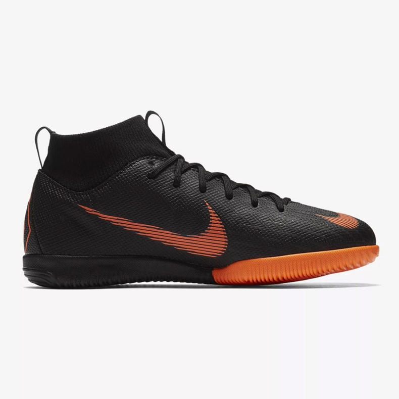 Tênis indoor Nike Mercurial SuperflyX 6 Academy Gs Ic Jr AH7343-081 laranja preto 1