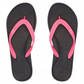 Under Armour Chinelos Under Armor Atlantic Dune W 1252540-006 preto rosa 1