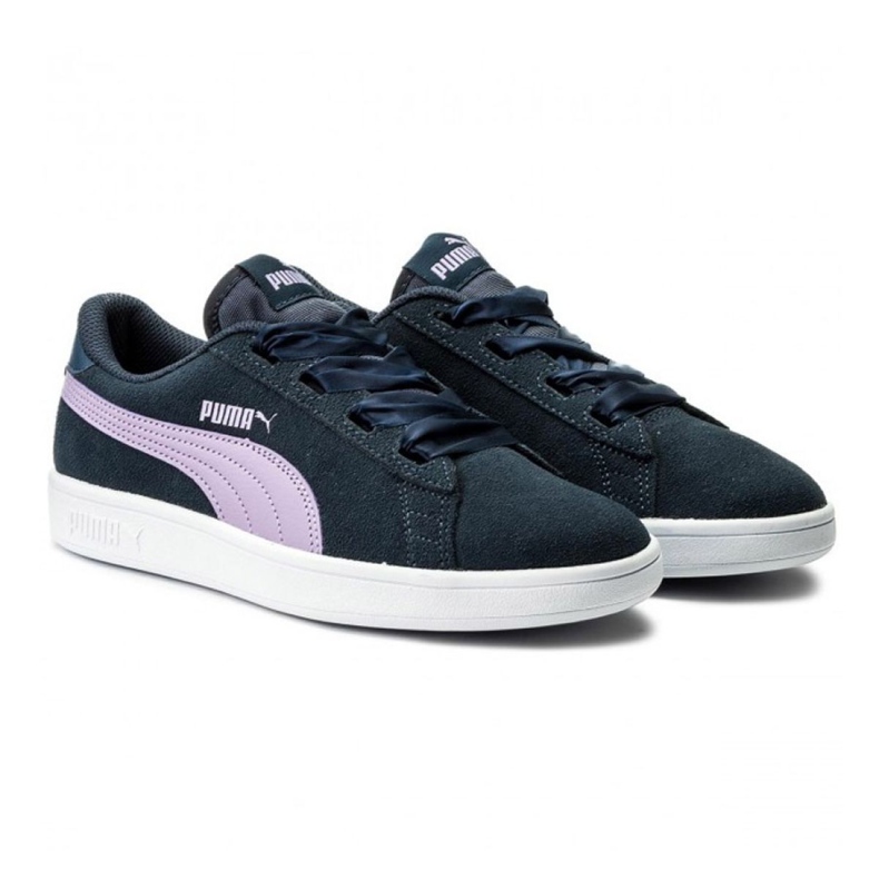 Puma Smash v2 Ribbon Jr 36.6003 03 azul marinho 1 Puma Smash v2 Ribbon Jr 36.6003 03 azul marinho 1