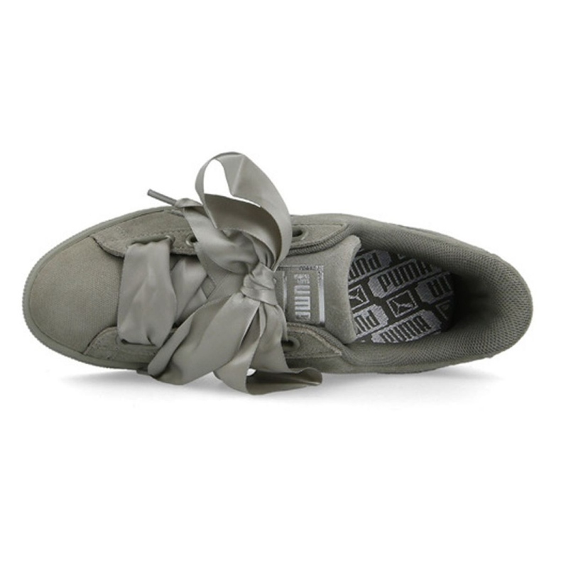 Puma Suede Heart Pebble W 365210 02 verde 2