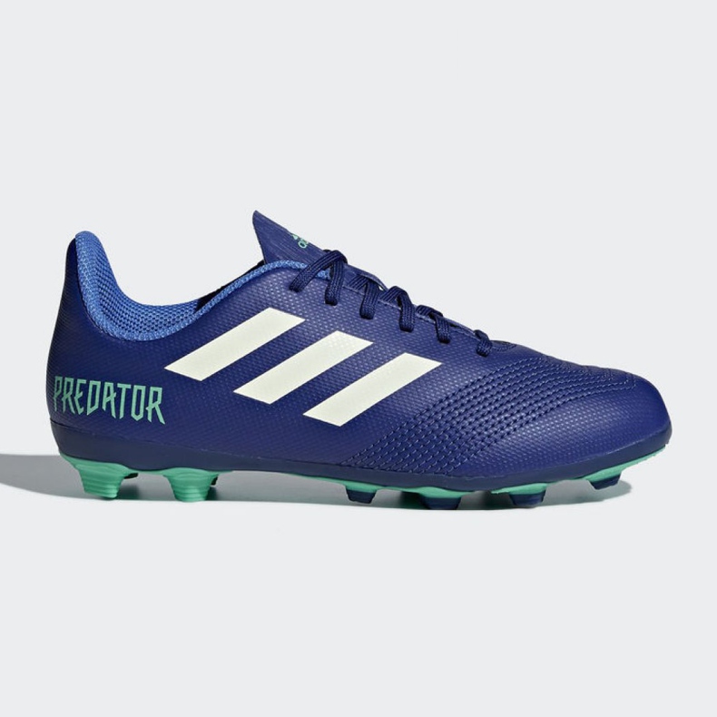 Chuteira Adidas Predator 18.4 FxG Junior CP9242 multicolorido azul 1