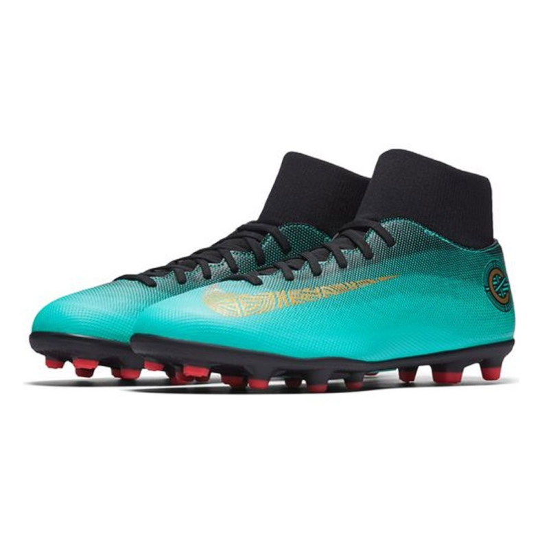 Chuteiras de futebol Nike Mercurial Superfly 6 Club CR7 Mg AJ3545-390 multicolorido azul 2