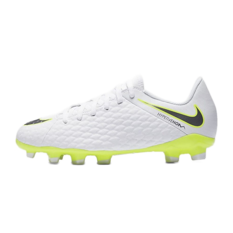 Chuteiras de futebol Nike Hypervenom Phantom 3Academy Fg Jr AJ4119-107 multicolorido branco 1