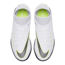 Chuteiras de futebol Nike Hypervenom PhantomX 3 Academy Df Tf Jr AH7293-107 branco branco 1