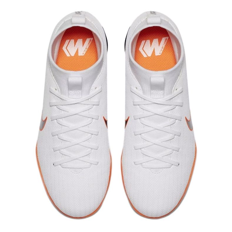 Chuteiras de futebol Nike Mercurial SuperflyX 6 Academy Gs Tf Jr AH7344-107 branco branco 1