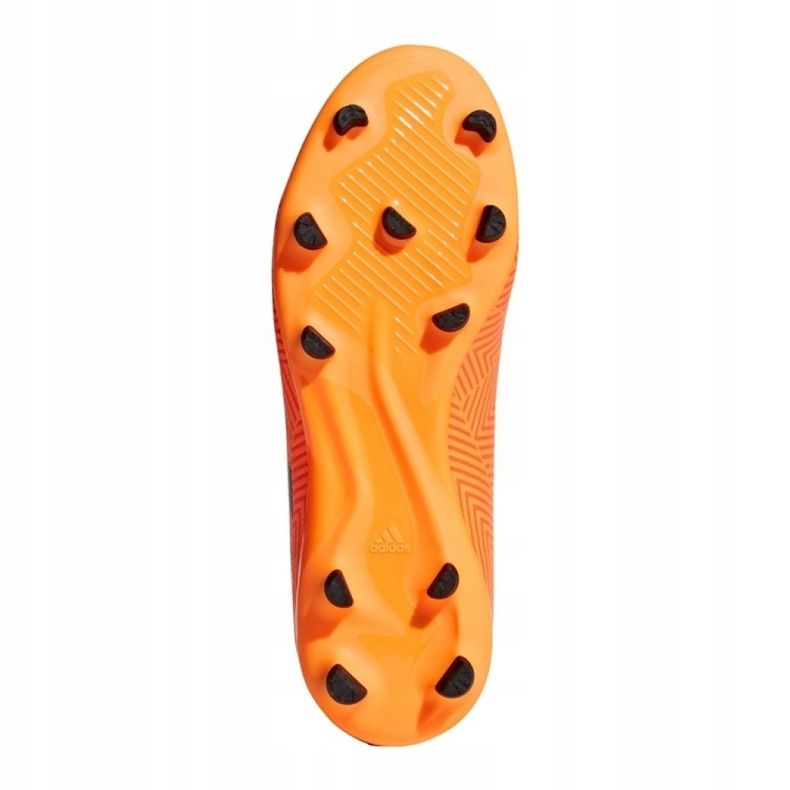 As chuteiras adidas Nemeziz 18.3 Fg Jr DB2352 multicolorido laranja 1