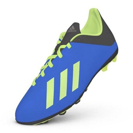 Chuteiras Adidas X 18.4 FxG Jr DB2419 multicolorido azul 1 Chuteiras Adidas X 18.4 FxG Jr DB2419 multicolorido azul 1