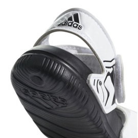 Sandálias Adidas Star Wars AltaSwim Jr CQ0128 branco preto 2