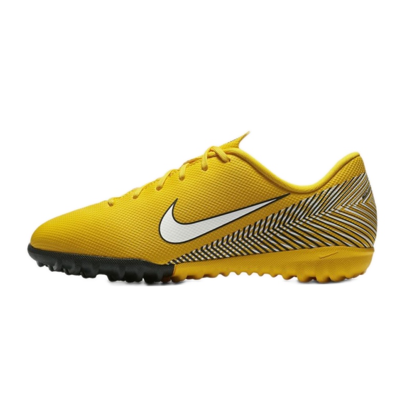 Nike Mercurial Vapor 12 Academy Neymar Tf Jr AO9476-710 sapato de futebol amarelo amarelo 1