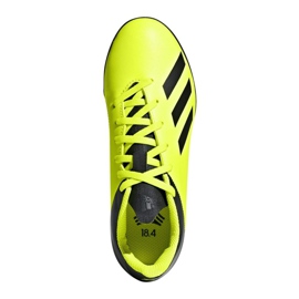 As chuteiras adidas X Tango 18.4 Tf Jr DB2435 amarelo amarelo 1