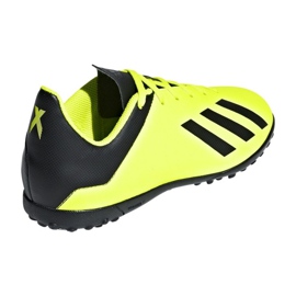 As chuteiras adidas X Tango 18.4 Tf Jr DB2435 amarelo amarelo 2