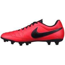 Chuteiras de futebol Nike Majestry Fg M AQ7902-600 vermelho vermelho 1