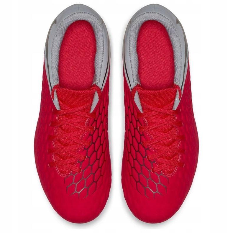 Chuteiras Nike Hypervenom Phantom 3Club Fg Jr AJ4146-600 multicolorido vermelho 2
