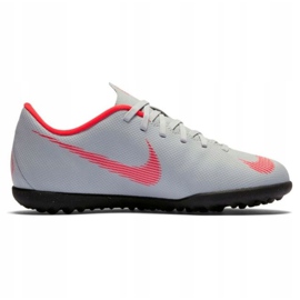 Chuteiras Nike Mercurial VaporX 12 club Tf Gs Jr AH7355-060 multicolorido branco 1