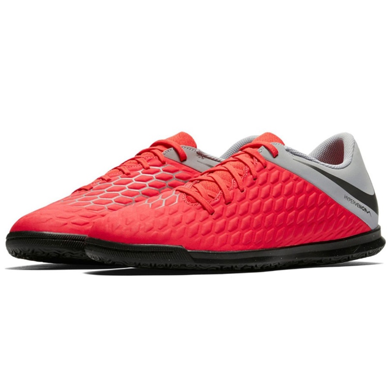 Sapatos de interior Nike Hypervenom PhantomX 3 Club Ic Jr AJ3789-600 multicolorido vermelho 2