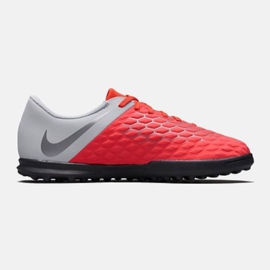 Chuteiras Nike Hypervenom Phantomx 3 Club Tf Jr AJ3790-600 multicolorido vermelho 1