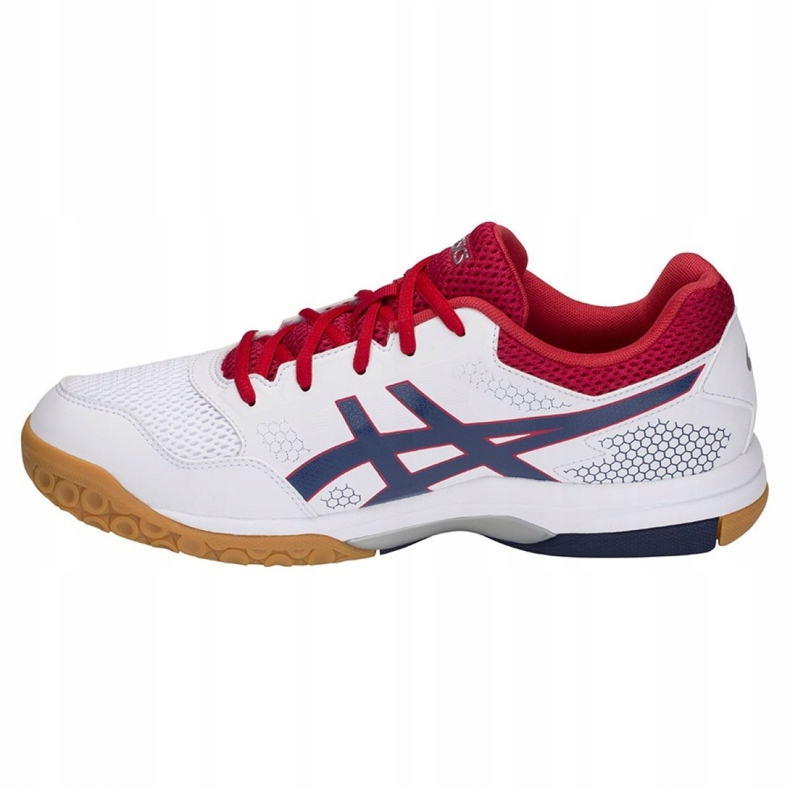 Tênis de voleibol Asics Gel Rocket 8 M B706Y-100 multicolorido branco 1