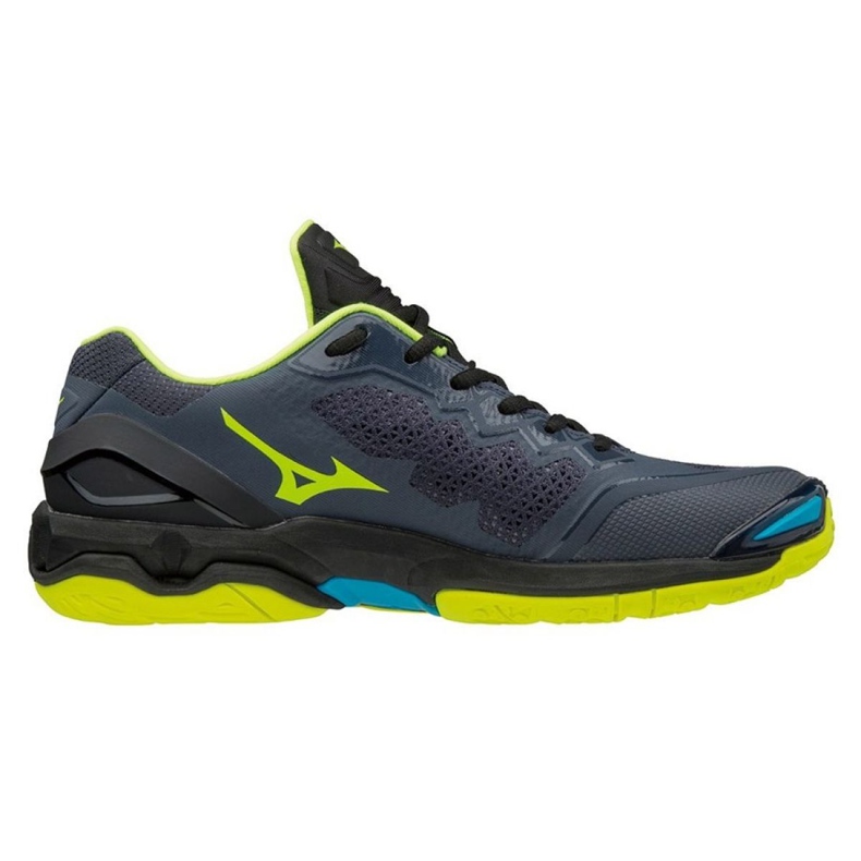 Tênis de handebol Mizuno Wave Stealth VM X1GA180047 preto cinza 1