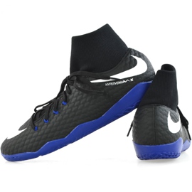 Sapatos de interior Nike Hypervenom X Phelon 3 Df Ic M 917768-002 preto preto 2