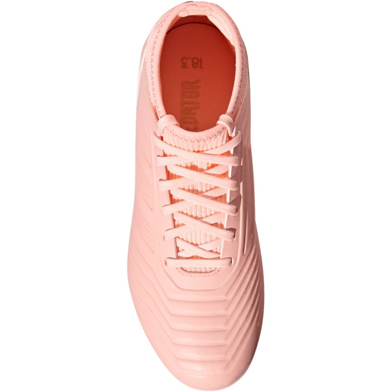 Chuteiras Adidas Predator 18.3 Fg Jr DB2317 rosa rosa 2 Chuteiras Adidas Predator 18.3 Fg Jr DB2317 rosa rosa 2