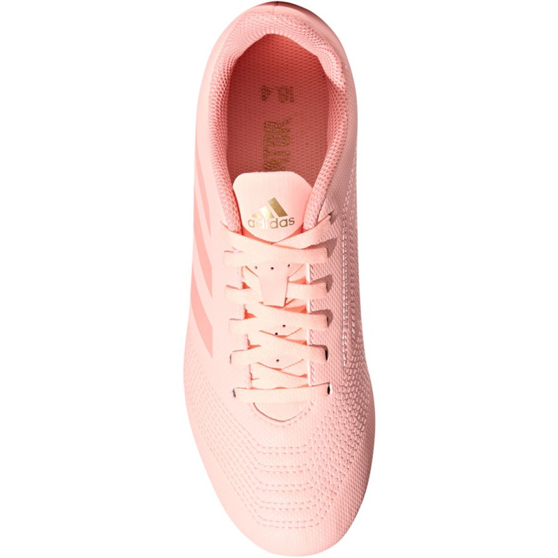 Chuteiras Adidas Predator 18.4 FxG Jr DB2322 multicolorido rosa 2 Chuteiras Adidas Predator 18.4 FxG Jr DB2322 multicolorido rosa 2