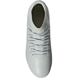 As chuteiras adidas Nemeziz 18.3 Fg Jr DB2353 branco branco 1