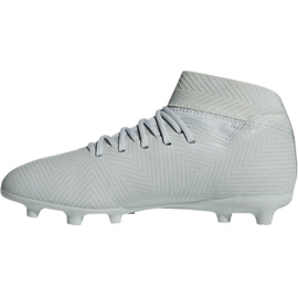 As chuteiras adidas Nemeziz 18.3 Fg Jr DB2353 branco branco 2