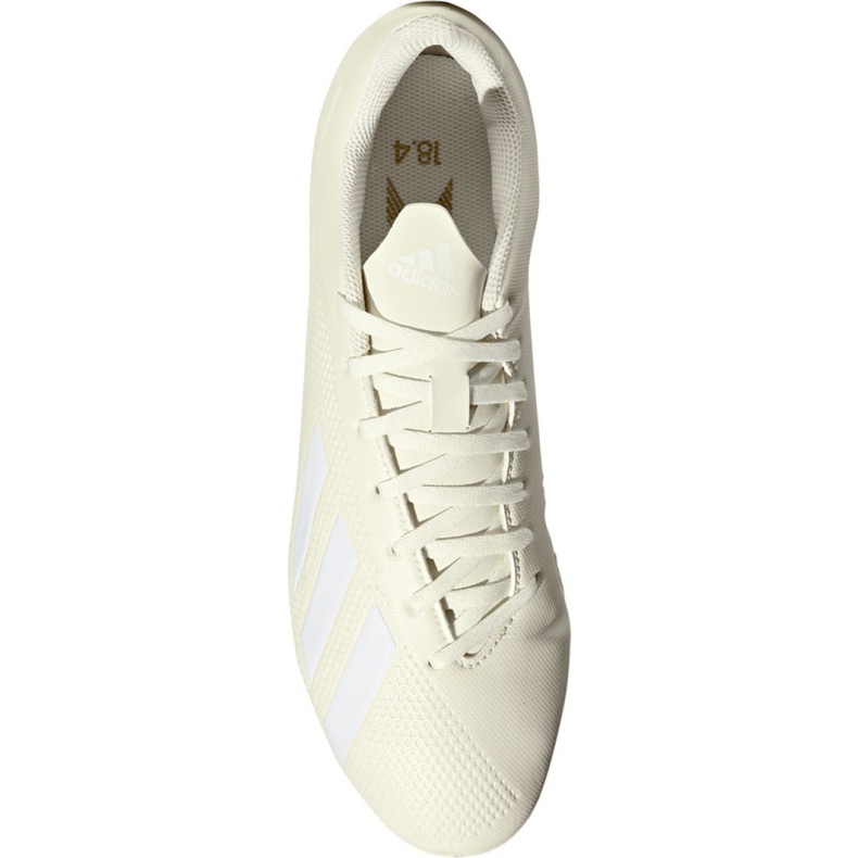 Chuteiras Adidas X 18.4 Fg M DB2187 bege branco 2
