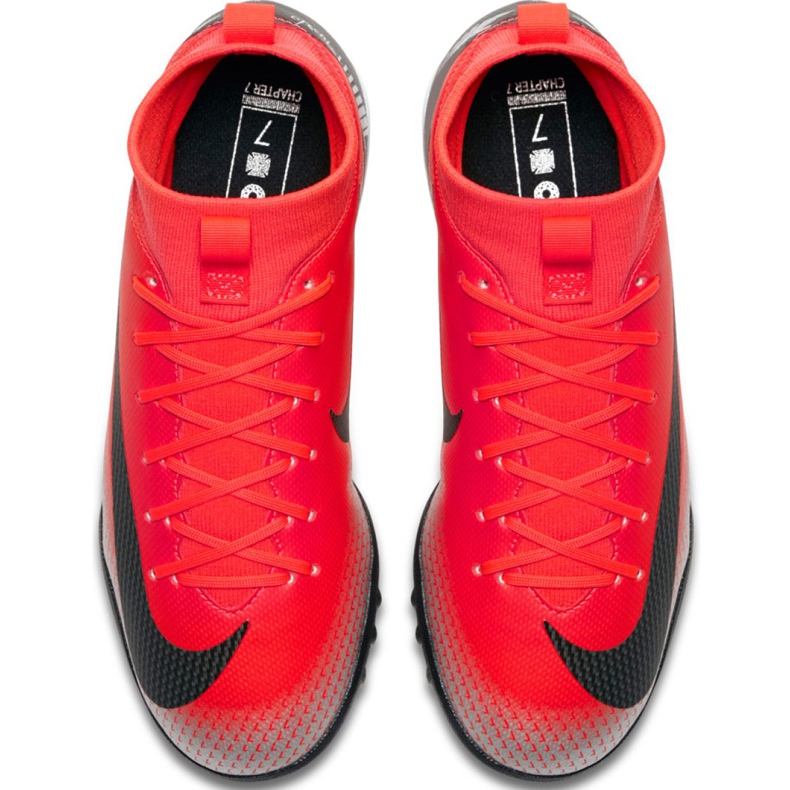Chuteira Nike Mercurial Superfly X 6 Academy Gs CR7 Tf Jr AJ3112-600 vermelho vermelho 1 Chuteira Nike Mercurial Superfly X 6 Academy Gs CR7 Tf Jr AJ3112-600 vermelho vermelho 1