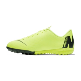 Chuteiras Nike Mercurial VaporX 12 Academy Gs Tf Jr AH7342-701 multicolorido amarelo 1