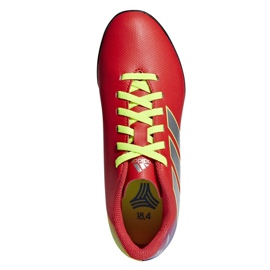 Chuteiras Adidas Nemeziz Messi 18.4 Tf Jr CM8642 multicolorido vermelho 1