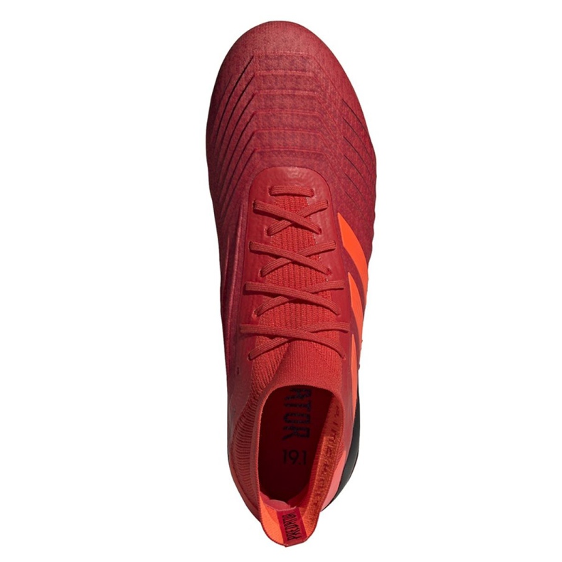 Chuteiras Adidas Predator 19.1 Fg M BC0552 multicolorido vermelho 2