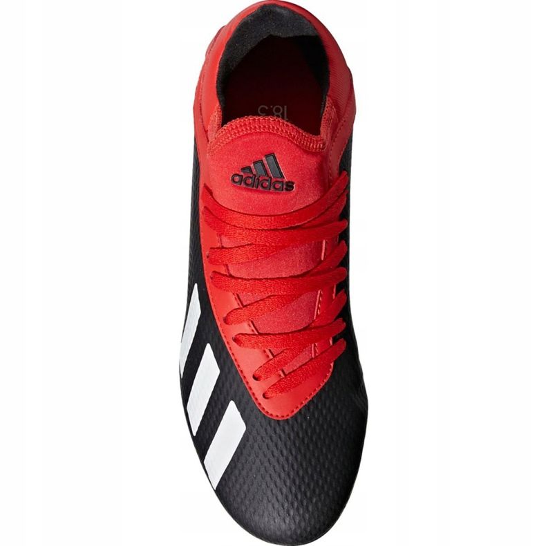 Chuteiras Adidas X 18.3 Fg Jr BB9370 preto preto 1