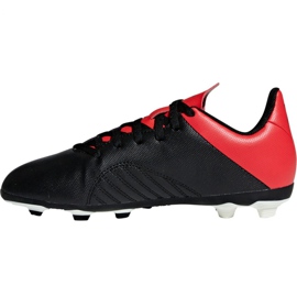 Chuteiras Adidas X 18.4 FxG Jr BB9378 preto preto 2