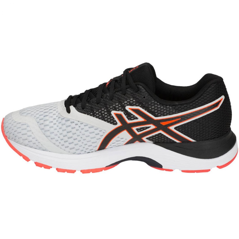 Tênis de corrida Asics Gel Pulse 10 M 1011A007-020 branco preto laranja 1