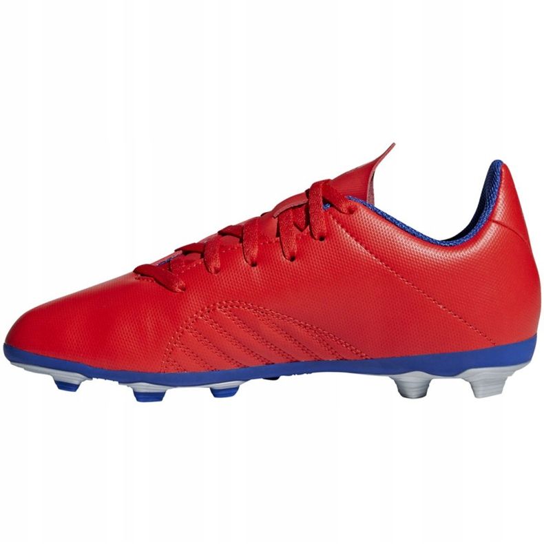 Chuteiras Adidas X 18.4 FxG Jr BB9379 multicolorido laranjas e vermelhos 2