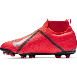Chuteiras Nike Phantom Vsn Elite Df Mg Jr AO3289-600 multicolorido vermelho 2