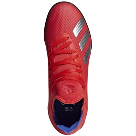 Chuteiras Adidas X 18.3 Tf Jr BB9403 multicolorido vermelho 1 Chuteiras Adidas X 18.3 Tf Jr BB9403 multicolorido vermelho 1