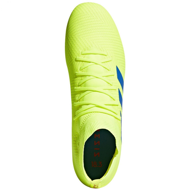 Chuteiras Adidas Nemeziz 18.3 Fg M BB9438 multicolorido amarelo 1