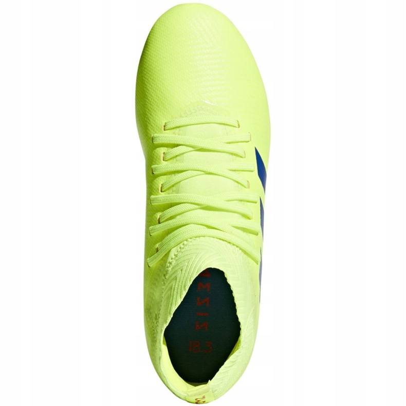 As chuteiras adidas Nemeziz 18.3 Fg Jr CM8505 amarelo amarelo 1