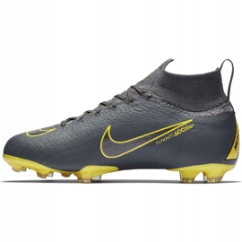 Chuteiras Nike Mercurial Superfly 6 Elite Fg Jr AH7340-070 preto cinza 2 Chuteiras Nike Mercurial Superfly 6 Elite Fg Jr AH7340-070 preto cinza 2