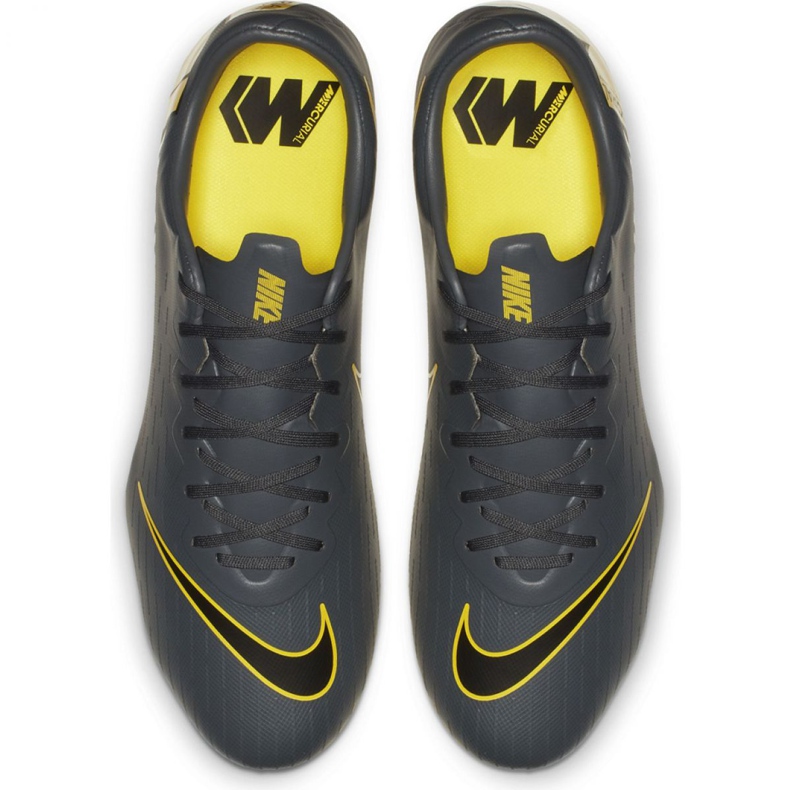 Chuteiras Nike Mercurial Vapor 12 Pro Fg M AH7382-070 cinza cinza 2