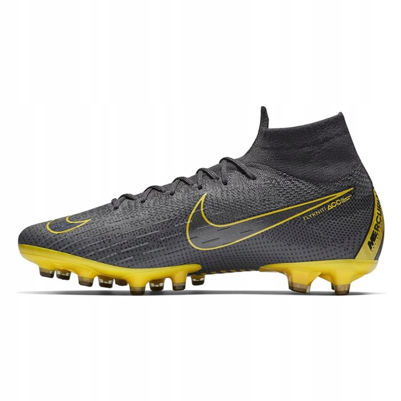 Chuteiras Nike Mercurial Superfly 6 Elite Ag Pro M AH7377-070 preto cinza 1