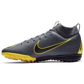 Chuteiras Nike Mercurial SuperflyX 6 Academy Gs Tf Jr AH7344-070 multicolorido cinza 1