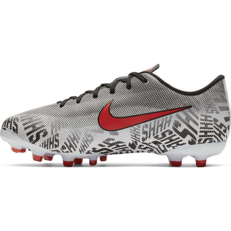 Chuteiras Nike Mercurial Vapor 12 Academy Neymar FG / MG Jr AO2896-170 branco branco 2