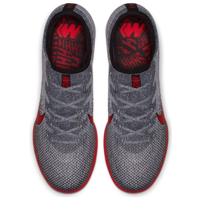 Sapatos de interior Nike Mercurial Vapor 12 Neymar Pro Ic M AO4496-170 cinza cinza 2