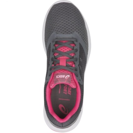 Tênis de corrida Asics Patriot 10 W 1012A117-022 rosa cinza 1